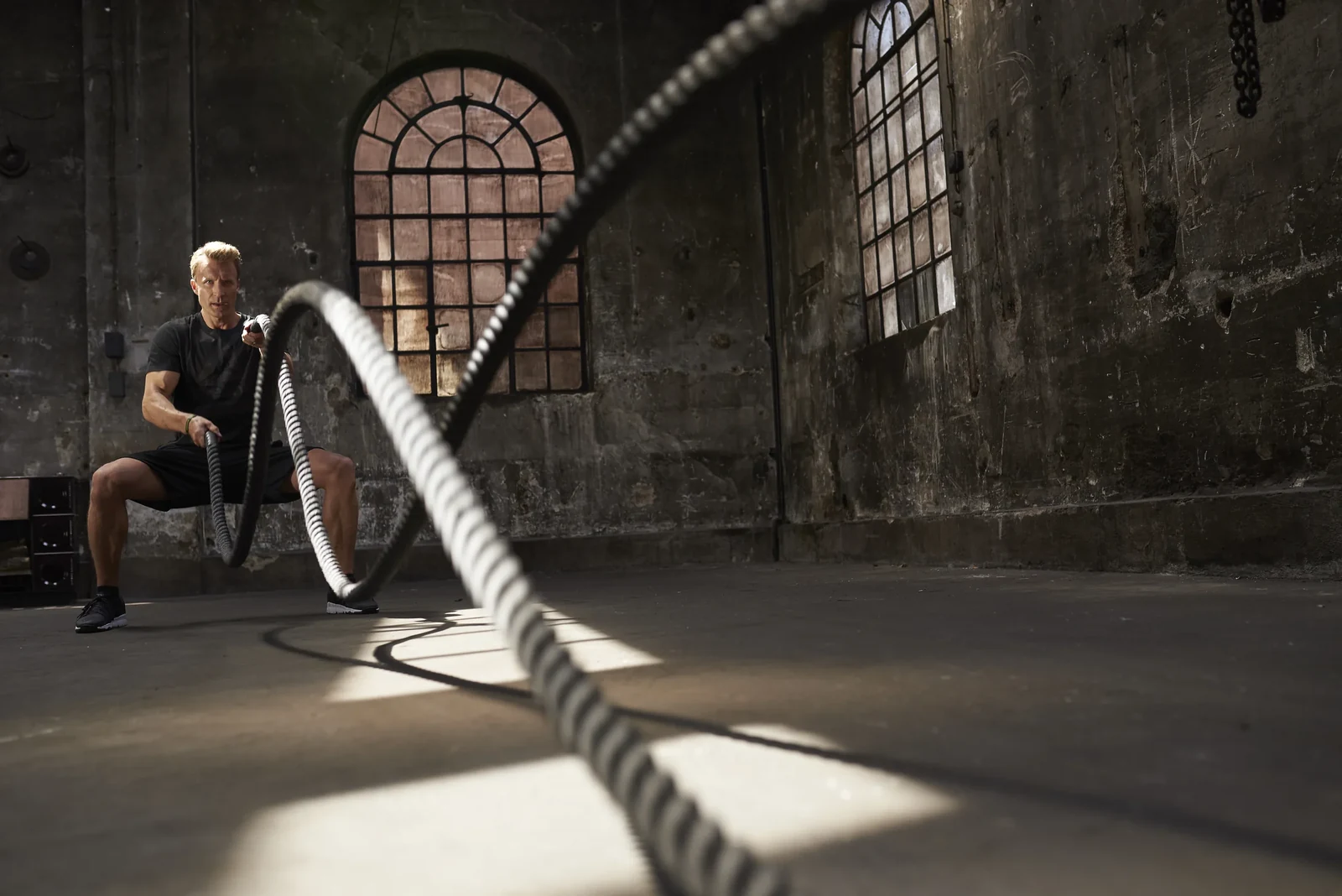 Training mit Battle Ropes bei DNA GYM